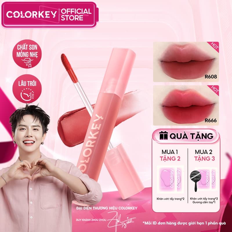 [NEW DEW] Son Tint Bóng Merzy Watery Dew Tint Siêu Lì 4g